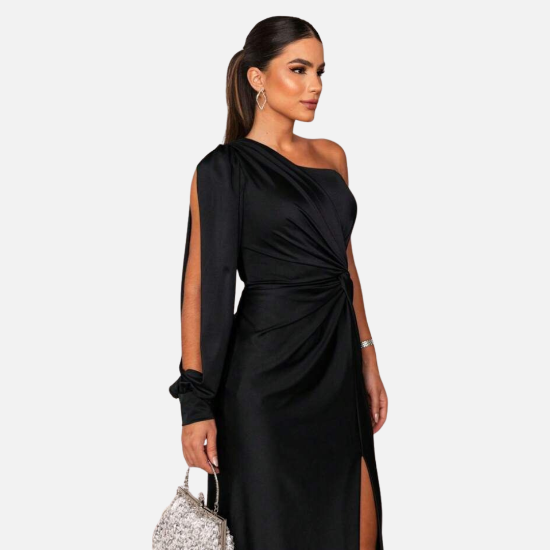 Women’s Sequin Satin Evening Dres