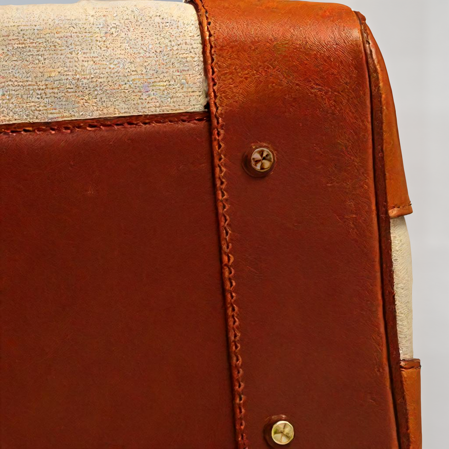 Dali Weekend Bag | Top Grain Leather, Spill Resistant Canvas 4