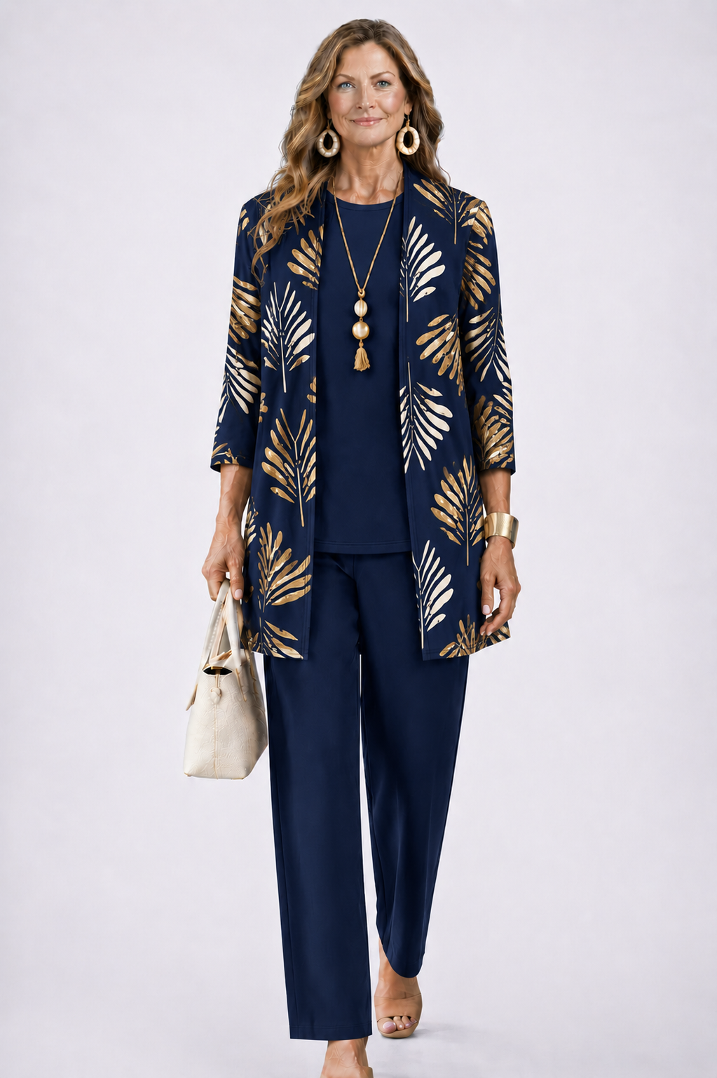 Iris 3-Piece Set | Relaxed Fit, Lightweight, Printed Trousers 14