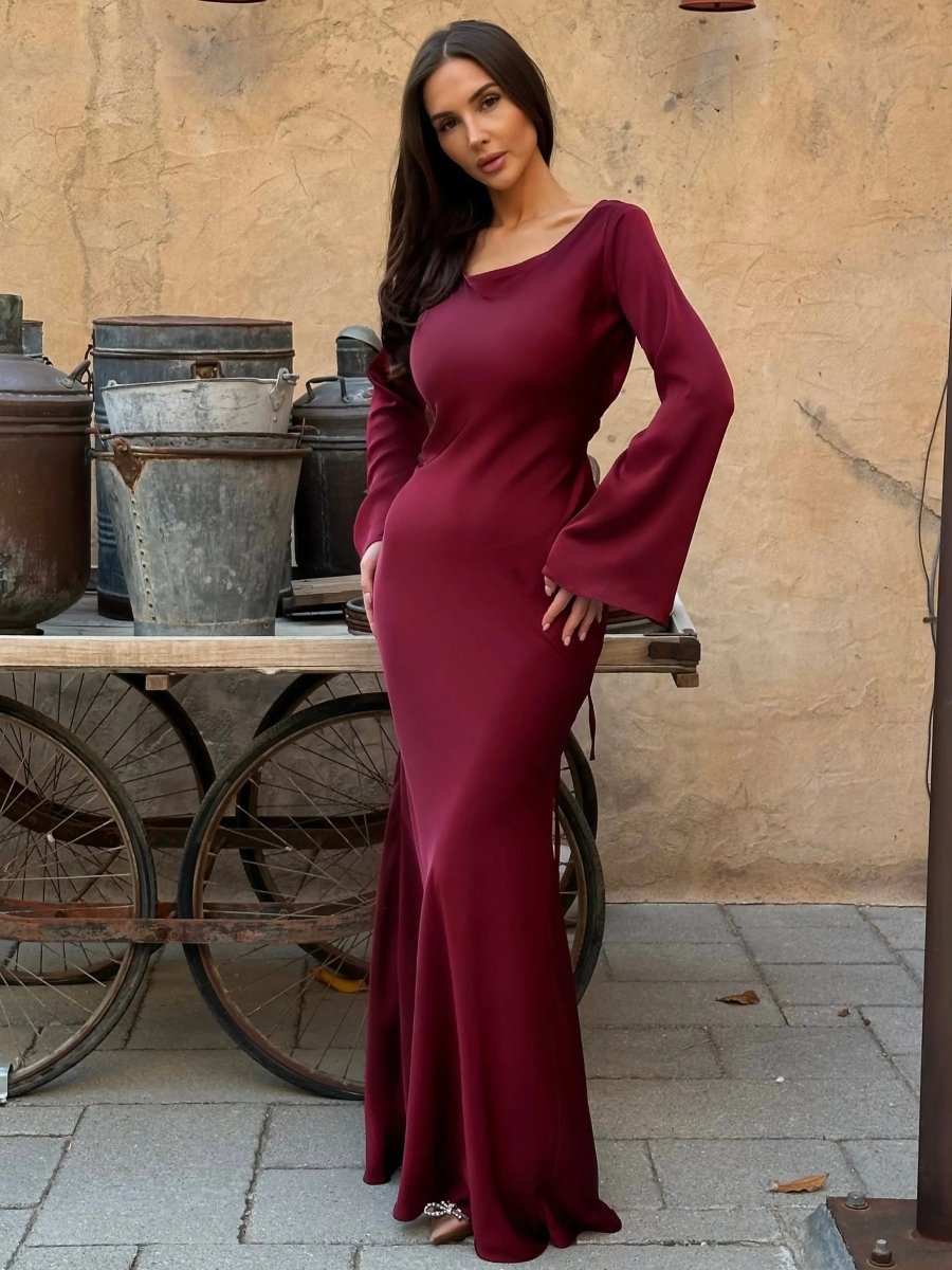 Maxi Dress with Long Sleeves for Women 10