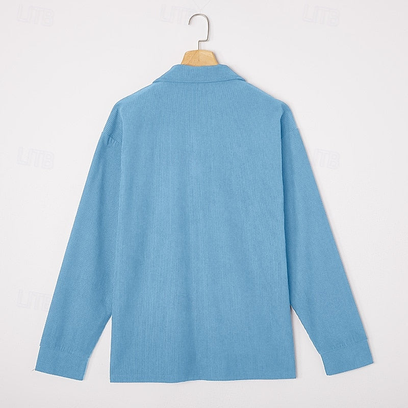 Wallace | Textured Long-Sleeve Polo Shirt 7