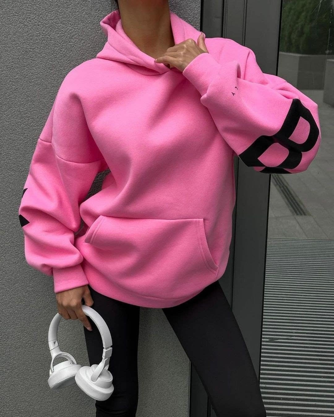 Women's Hoodie – Oversized, Graphic Back Print