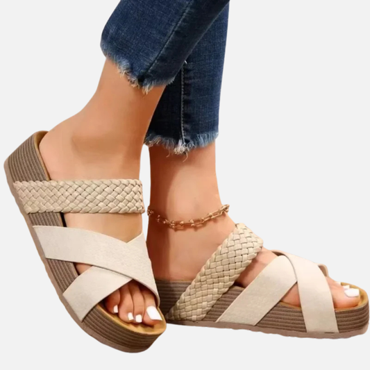 Sandalias ortopédicas de plataforma para mujer