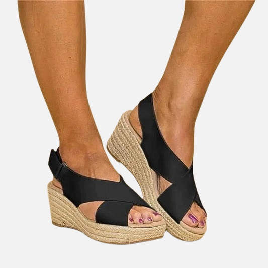 Sandalias Elevadas Abiertas para Mujer
