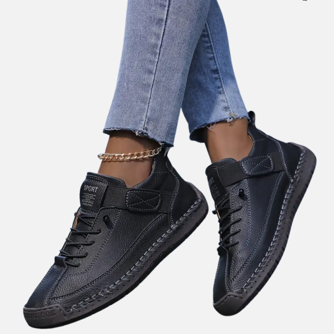Women's Orthopedic Casual Sneakers | Lace-Up Moccasin Comfort Walking Shoes