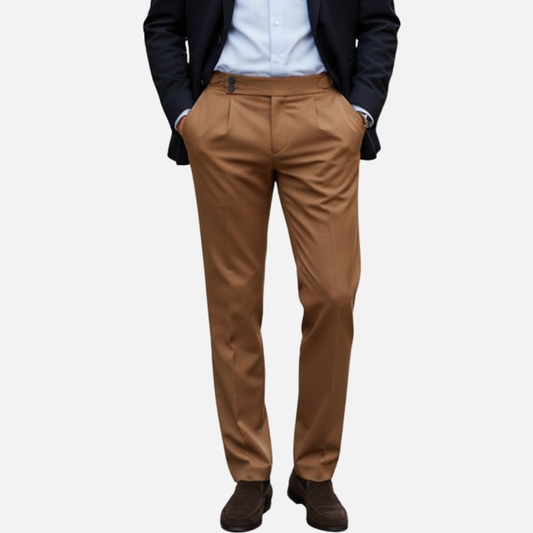 Pantalones de vestir entallados para hombre - Pantalones formales clásicos a medida