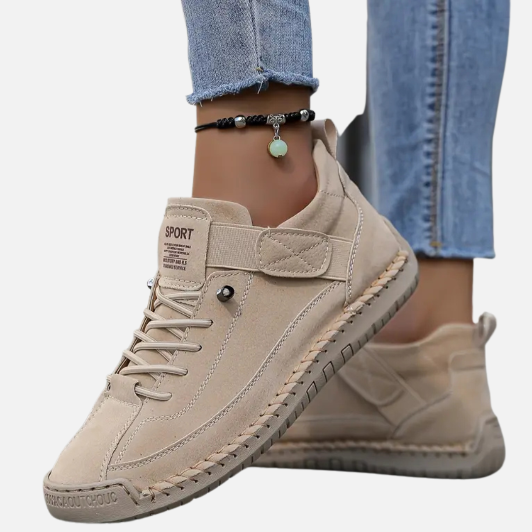Women's Orthopedic Casual Sneakers | Lace-Up Moccasin Comfort Walking Shoes