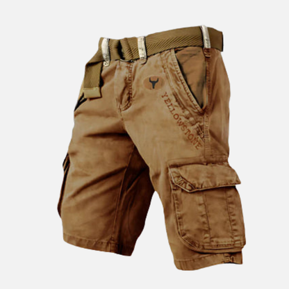 Samuel | Pantalones Cortos Cargo Rústicos de Exterior para Hombre con Cinturón