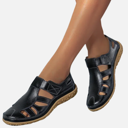 Women's Orthopedic Closed Toe Sandals | Velcro Arch Support