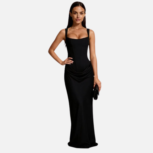 Vestido maxi corsé elegante para mujer