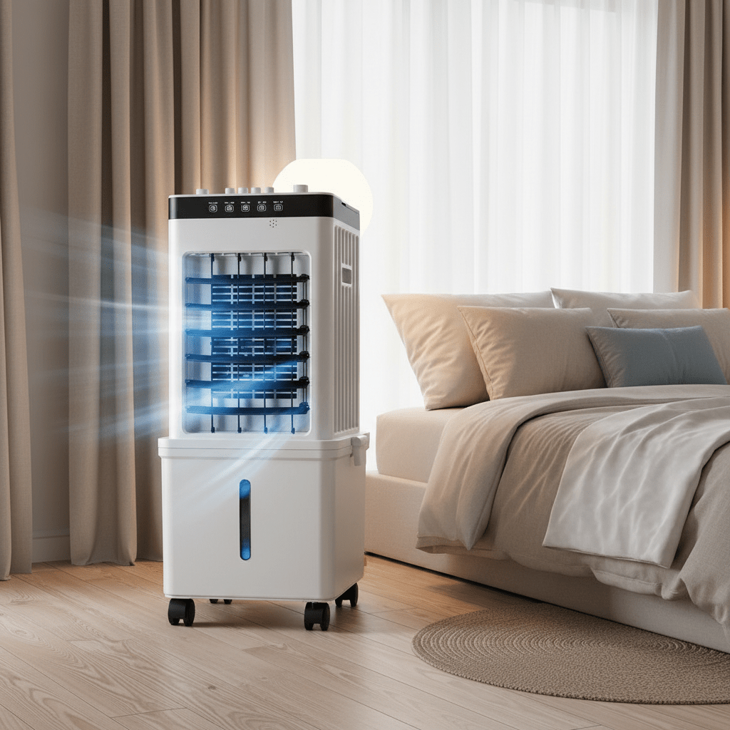 3-in-1 Portable Air Conditioner – Cools, Humidifies & Purifies the Air, Hose-Free 0