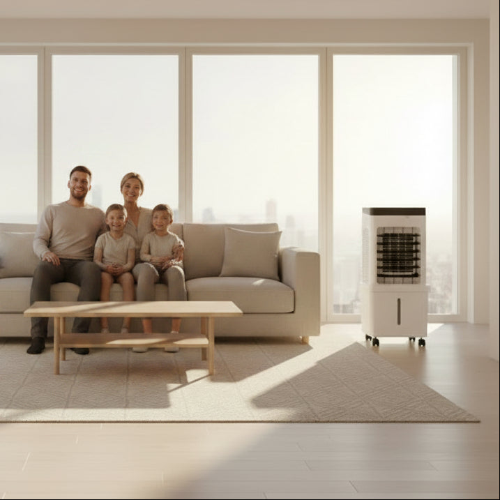 3-in-1 Portable Air Conditioner – Cools, Humidifies & Purifies the Air, Hose-Free 2