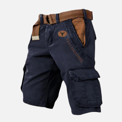 Samuel | Pantalones Cortos Cargo Rústicos de Exterior para Hombre con Cinturón