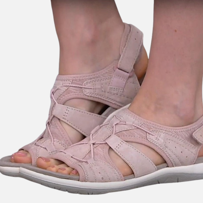 Women's Orthopedic Walking Sandals | Velcro Multi-Strap Arch Support