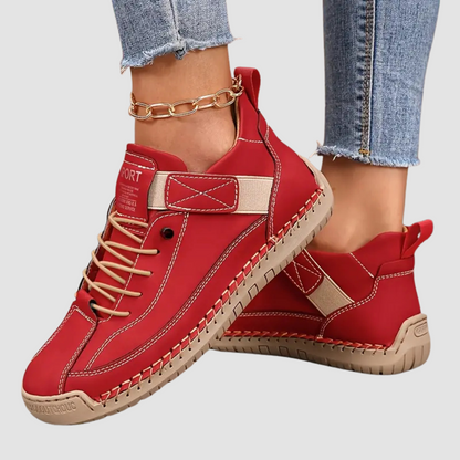 Men's Casual Leather Sneakers with Strap