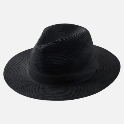 Men's Classic Panama Hat - Handwoven Straw Fedora Summer Sun Hat
