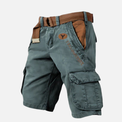 Samuel | Pantalones Cortos Cargo Rústicos de Exterior para Hombre con Cinturón
