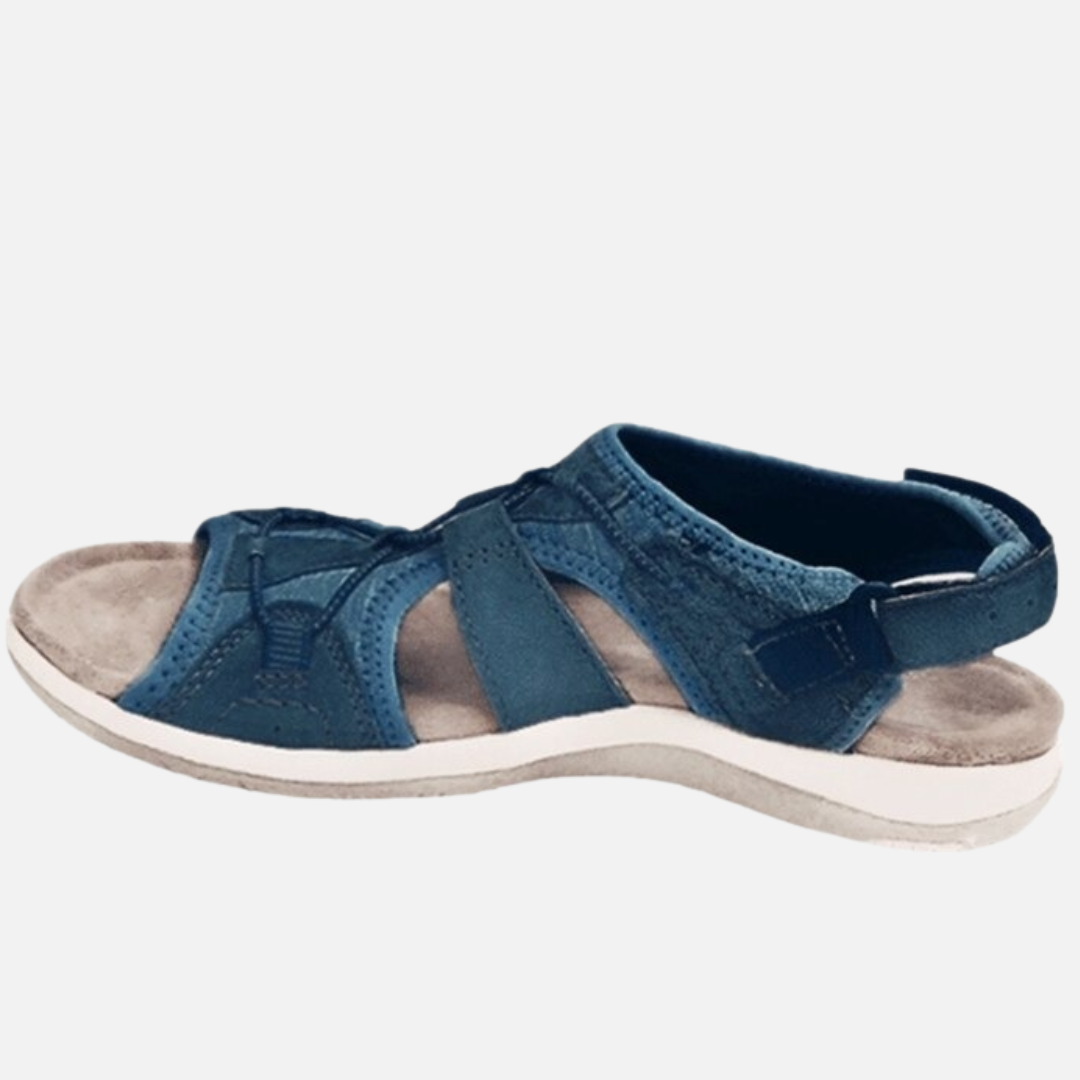 Women's Orthopedic Walking Sandals | Velcro Multi-Strap Arch Support