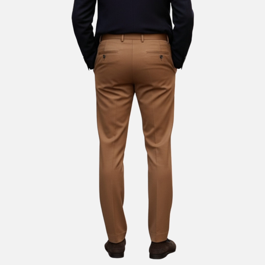 Men’s Slim Fit Dress Pants - Classic Tailored Formal Trousers