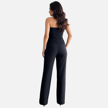 Women's Elegant Outfit Strapless Pantsuit – Jumpsuit