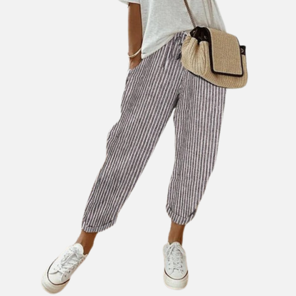 Women's Breathable Linen Jogger Pants
