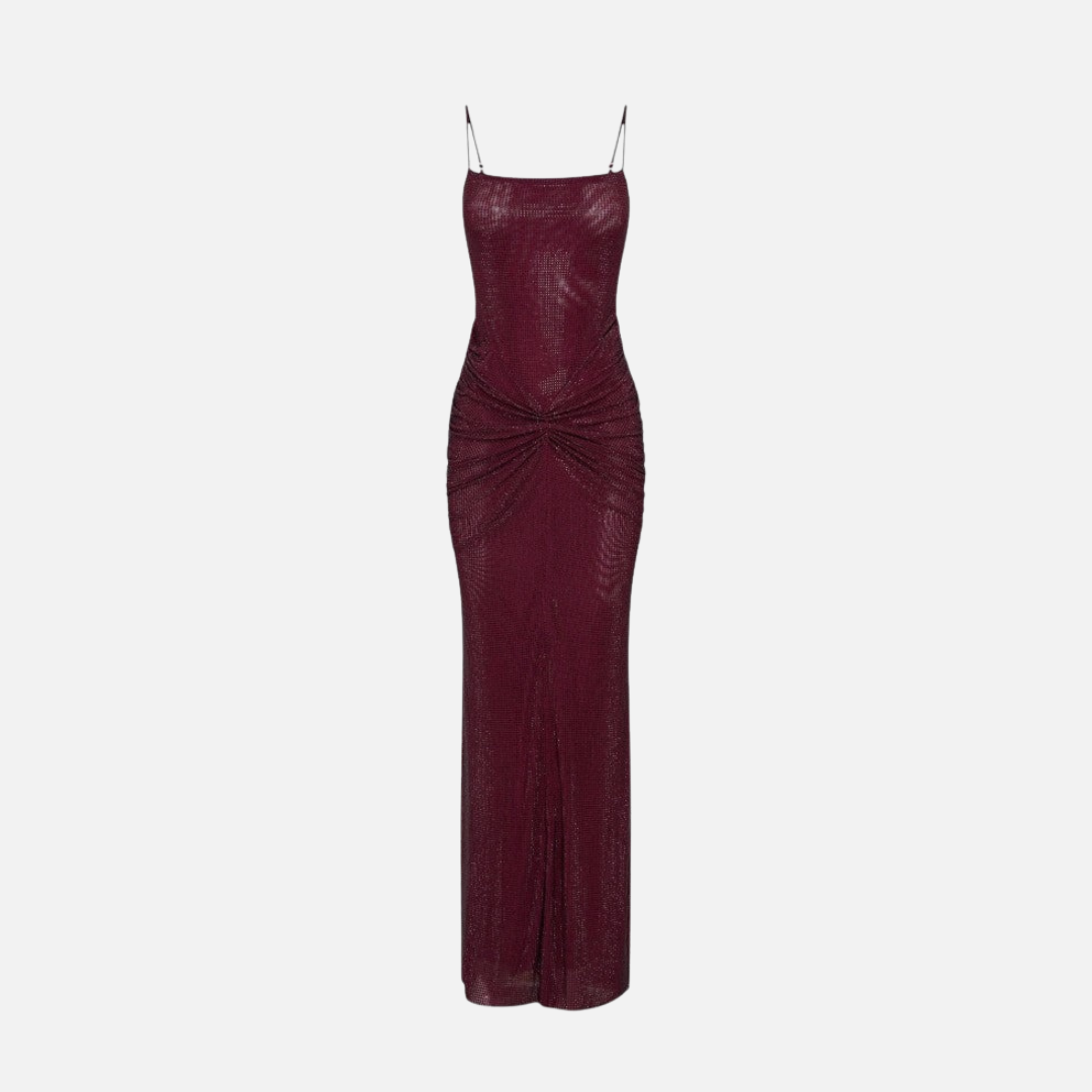 Women's Sequin Formal Maxi Dress | Backless Spaghetti Strap Sparkly Evening Gown