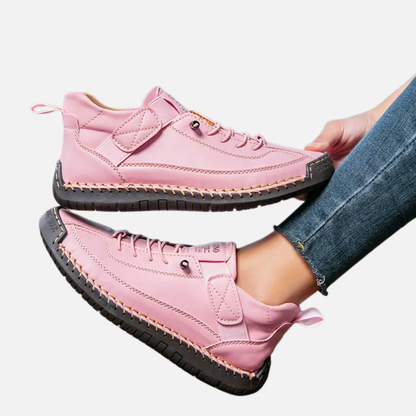 Women's Orthopedic Casual Sneakers | Lace-Up Moccasin Comfort Walking Shoes