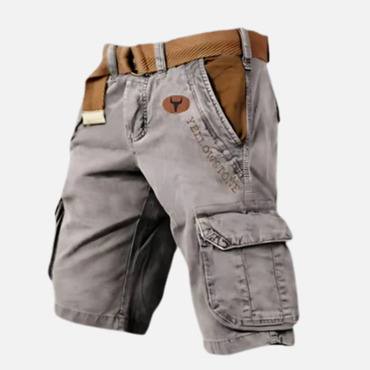 Samuel | Pantalones Cortos Cargo Rústicos de Exterior para Hombre con Cinturón