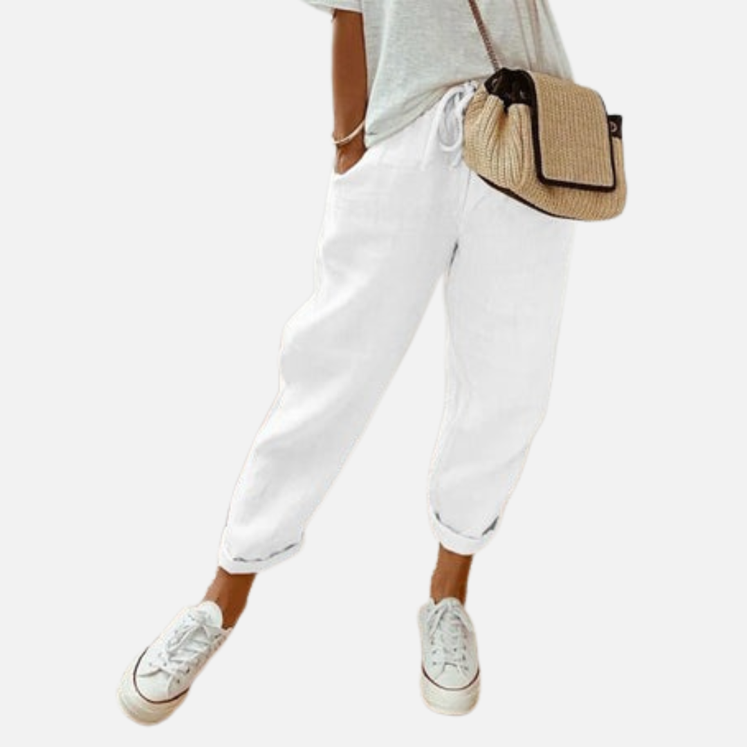 Women's Breathable Linen Jogger Pants