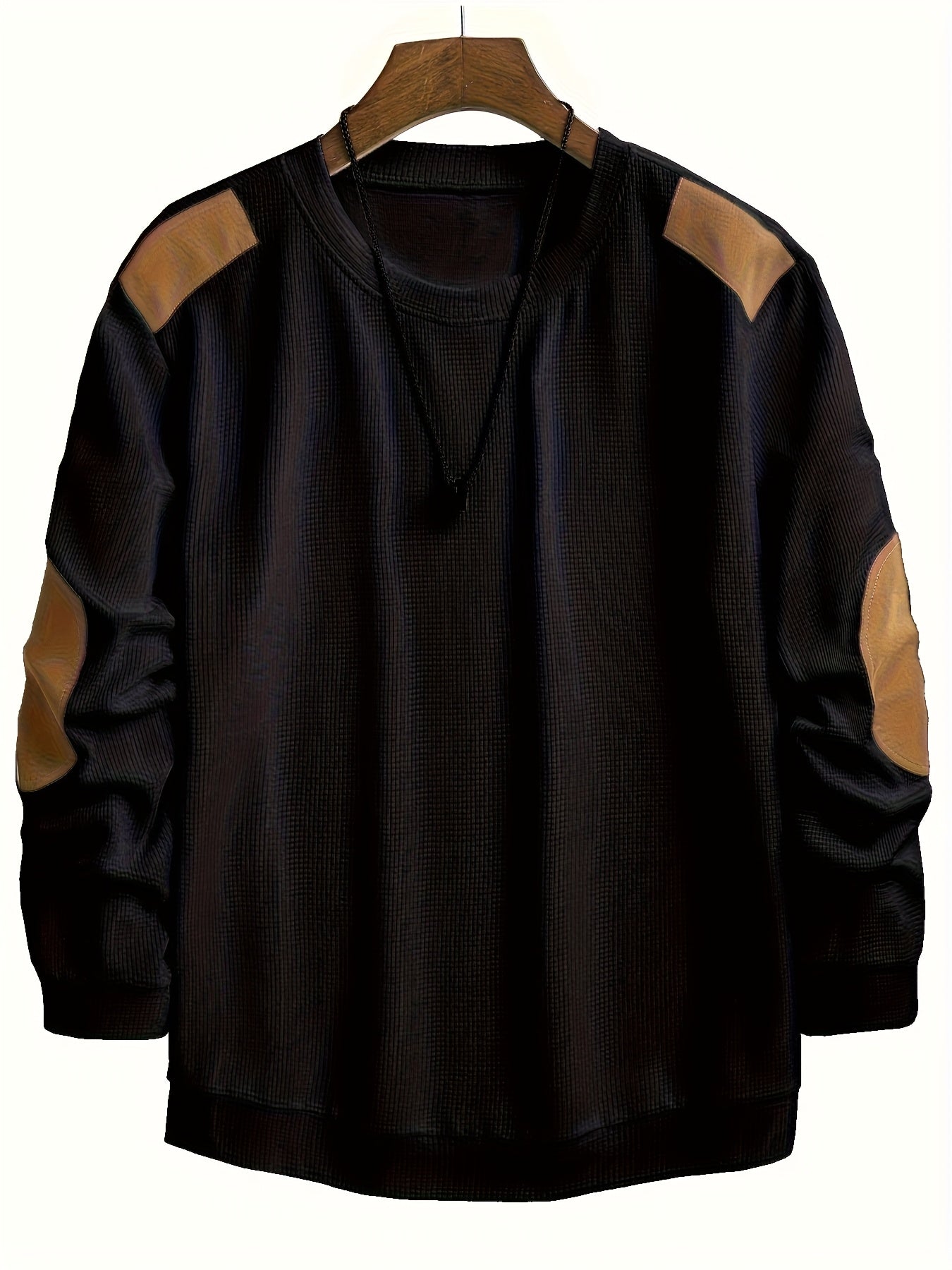 Aaron | Textured Elbow-Patch Pullover 8