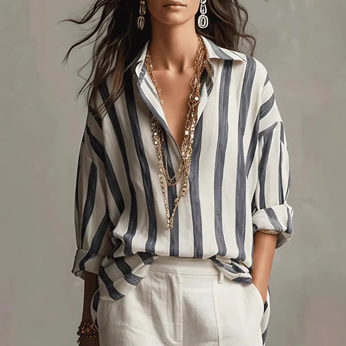 Amaris Linen Dress Shirt 0