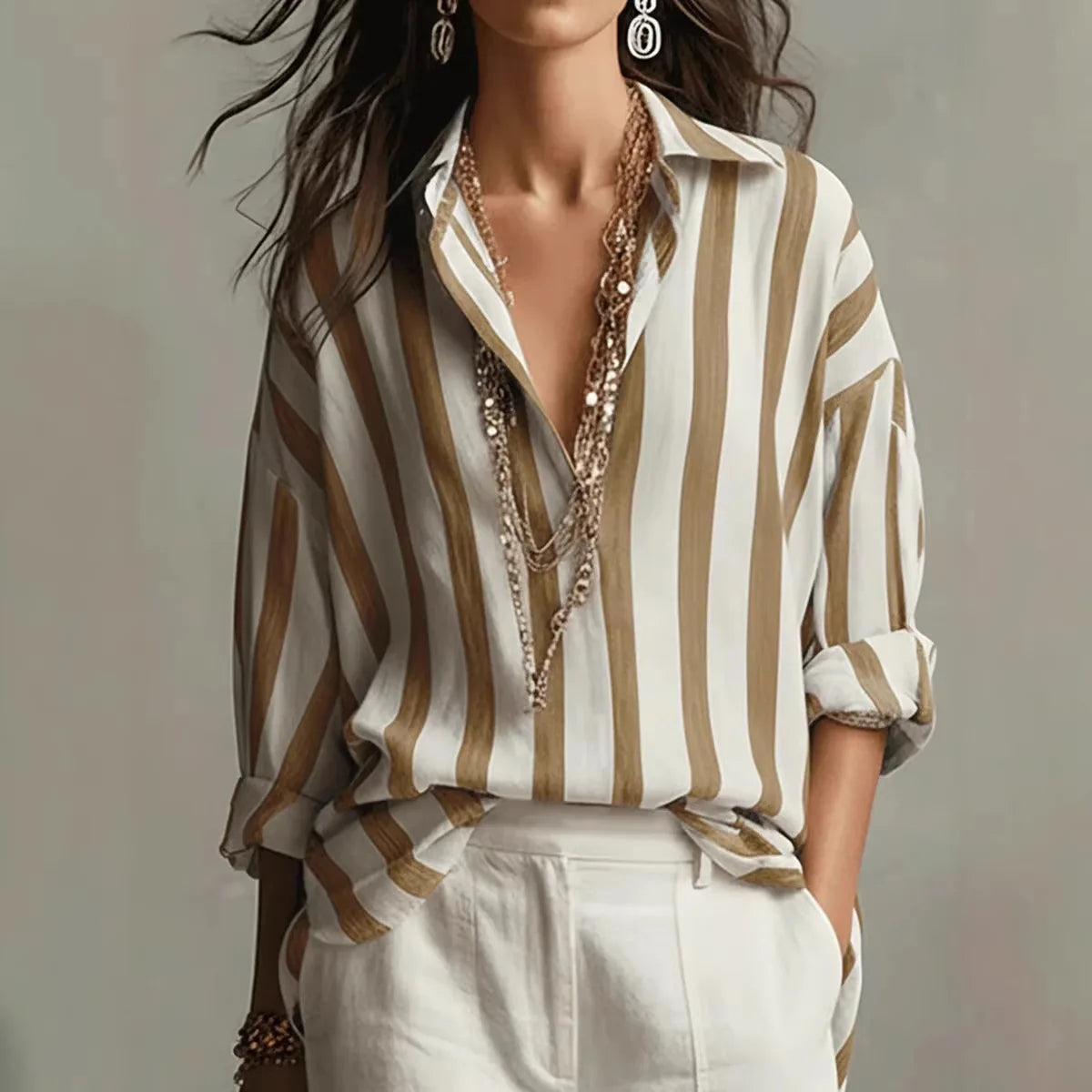 Amaris Linen Dress Shirt 1