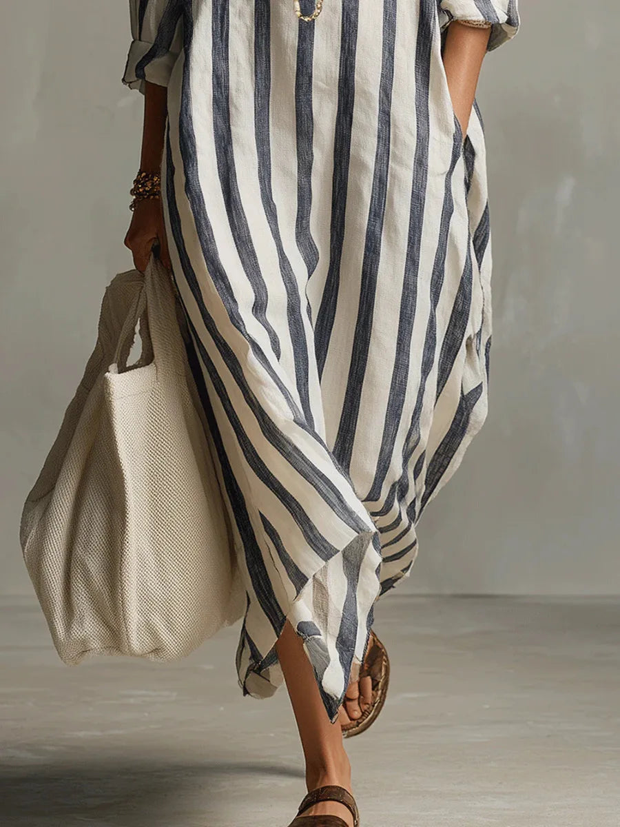 Amaris Linen Long Shirt Dress 3