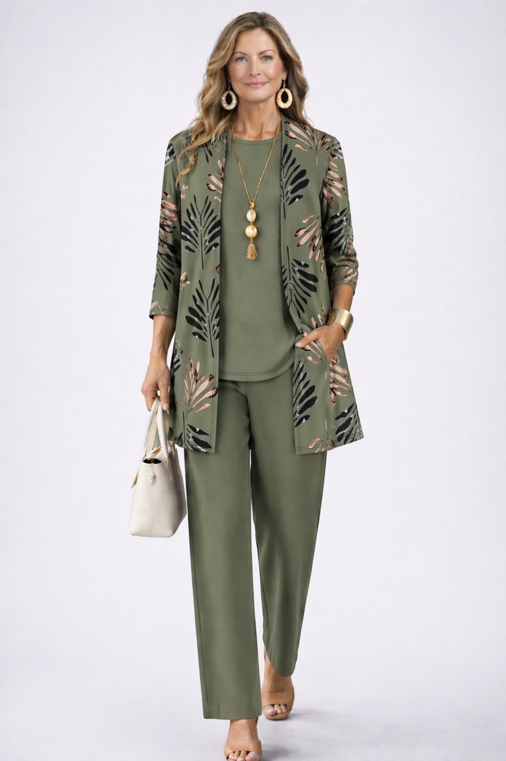Aveline 3-Piece Set | Relaxed Fit, Lightweight Botanical Print 1
