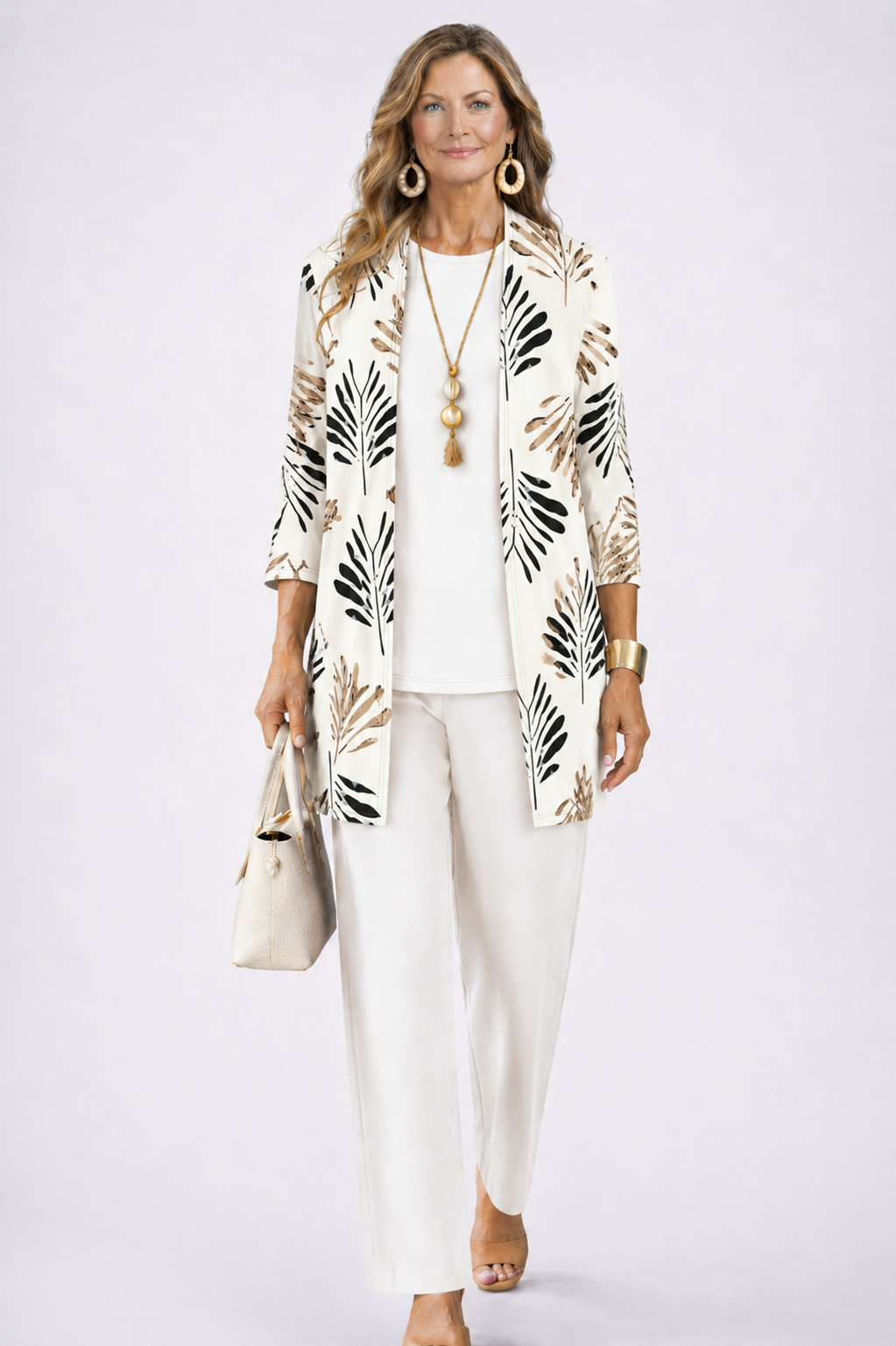 Aveline 3-Piece Set | Relaxed Fit, Lightweight Botanical Print 12