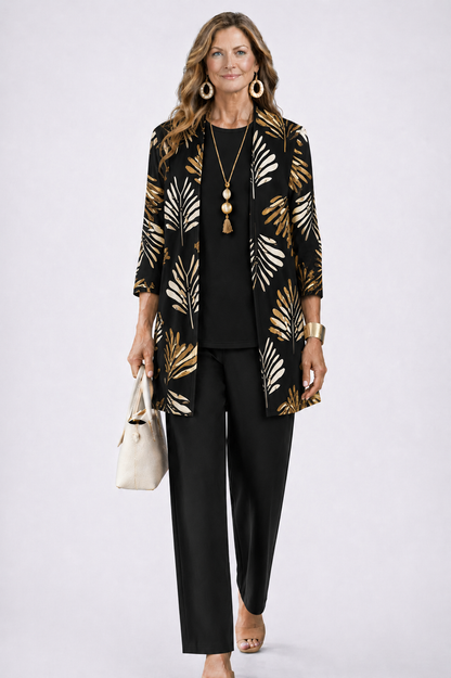 Aveline 3-Piece Set | Relaxed Fit, Lightweight Botanical Print 13