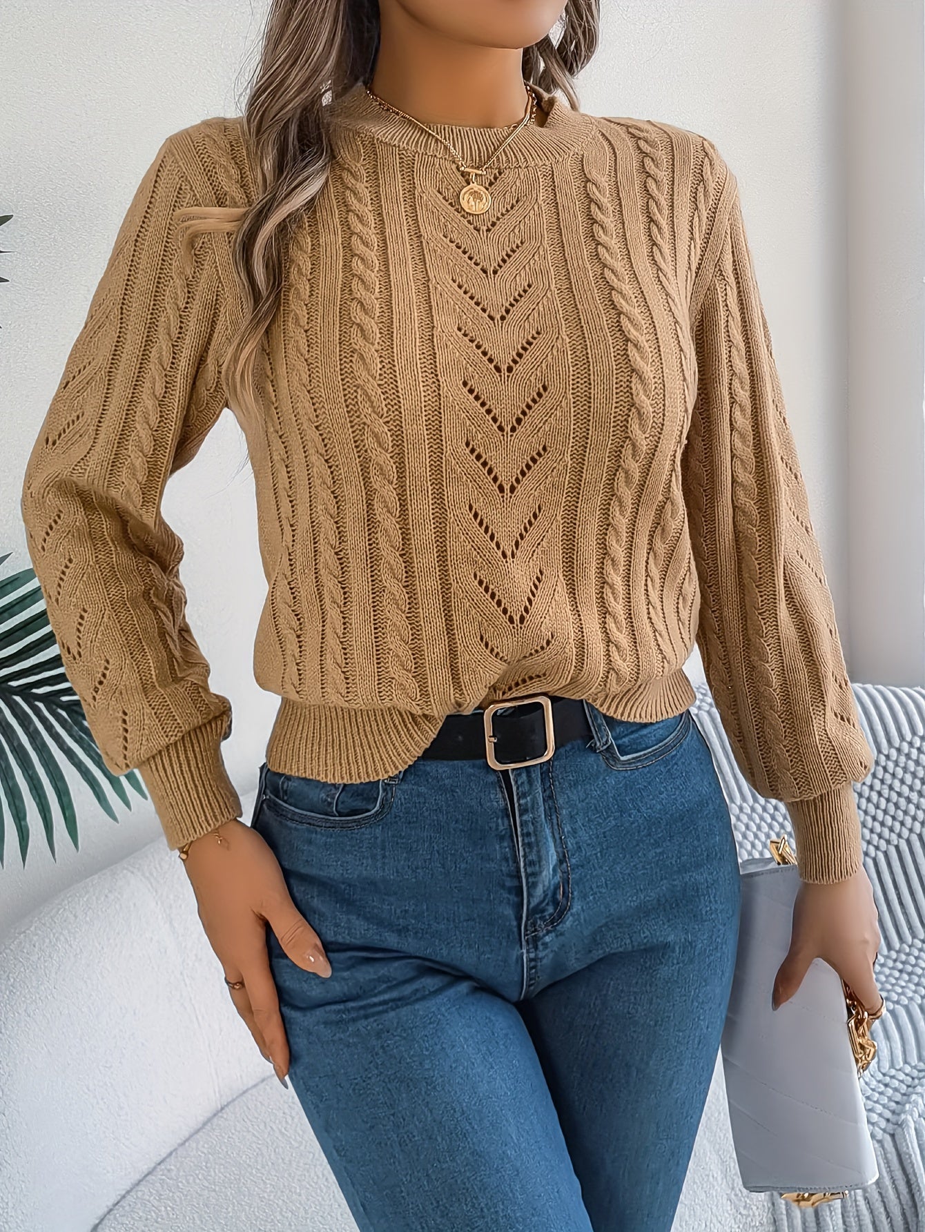 Blythe | Cable-Knit Textured Sweater 4