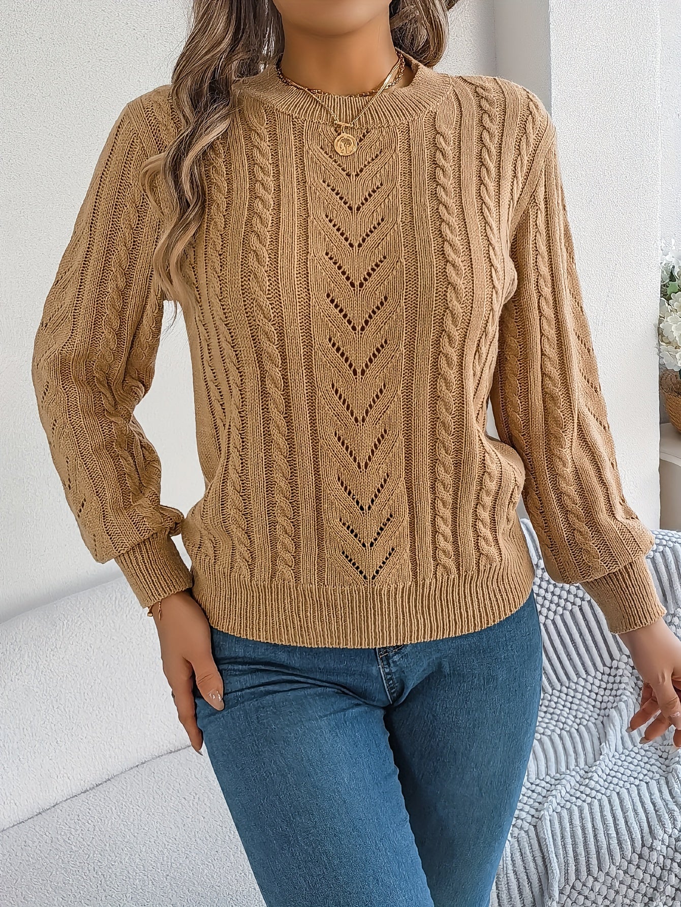Blythe | Cable-Knit Textured Sweater 5