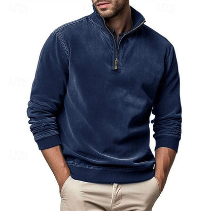 Caleb | Quarter-Zip Stand-Collar Sweatshirt 0