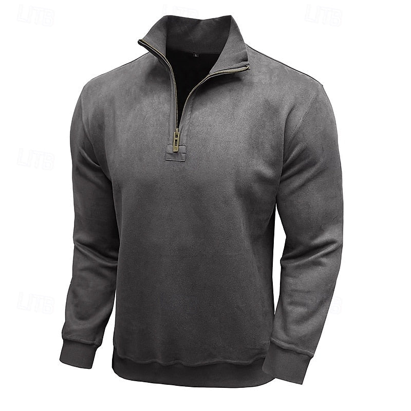 Caleb | Quarter-Zip Stand-Collar Sweatshirt 4