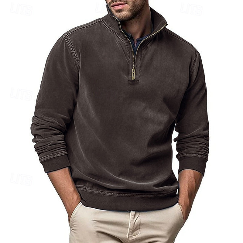 Caleb | Quarter-Zip Stand-Collar Sweatshirt 6