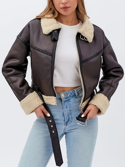 Cassidy | Cozy-Lined Moto Jacket 3
