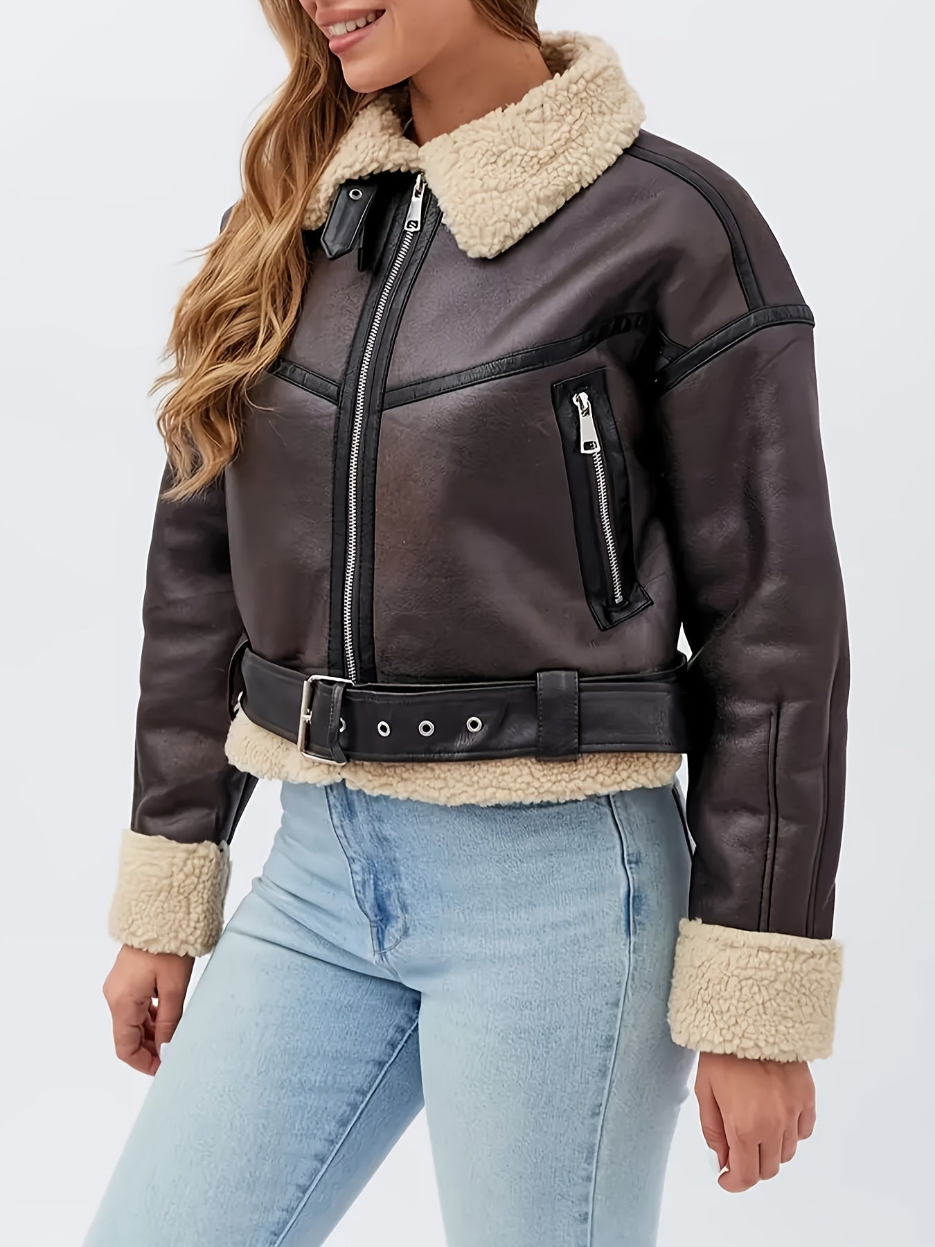 Cassidy | Cozy-Lined Moto Jacket 4