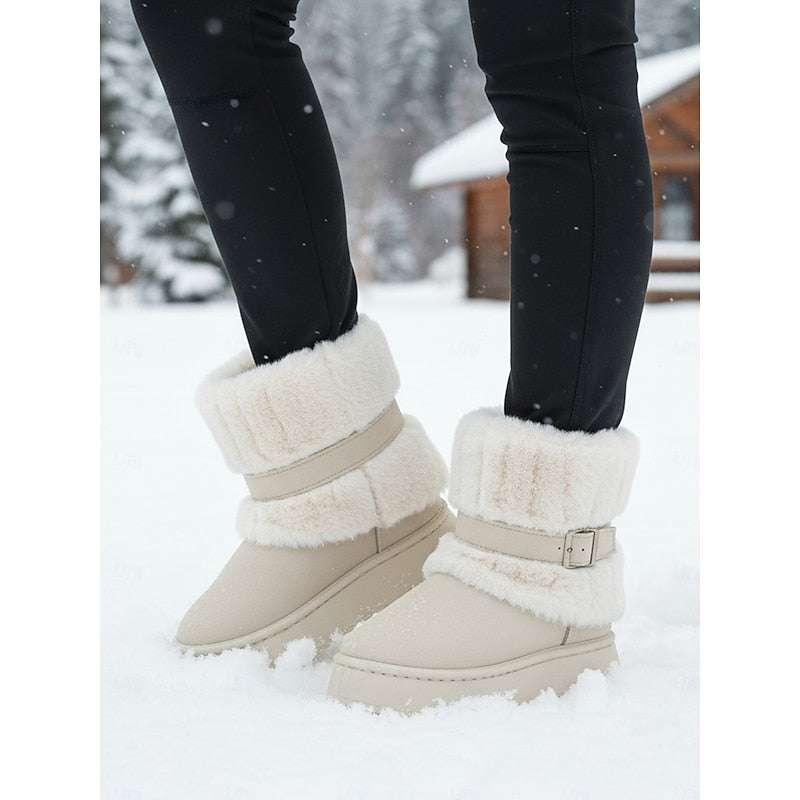 Cecily | Cozy Fur-Trimmed Snow Boots 6