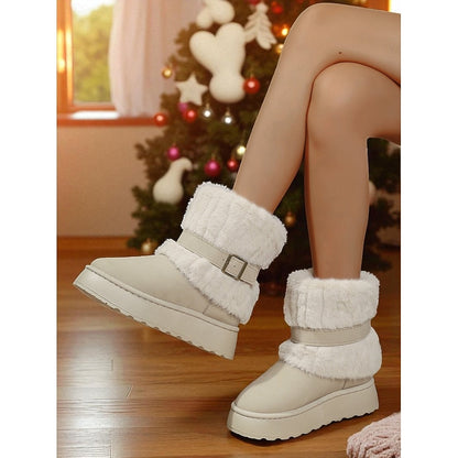 Cecily | Cozy Fur-Trimmed Snow Boots 8