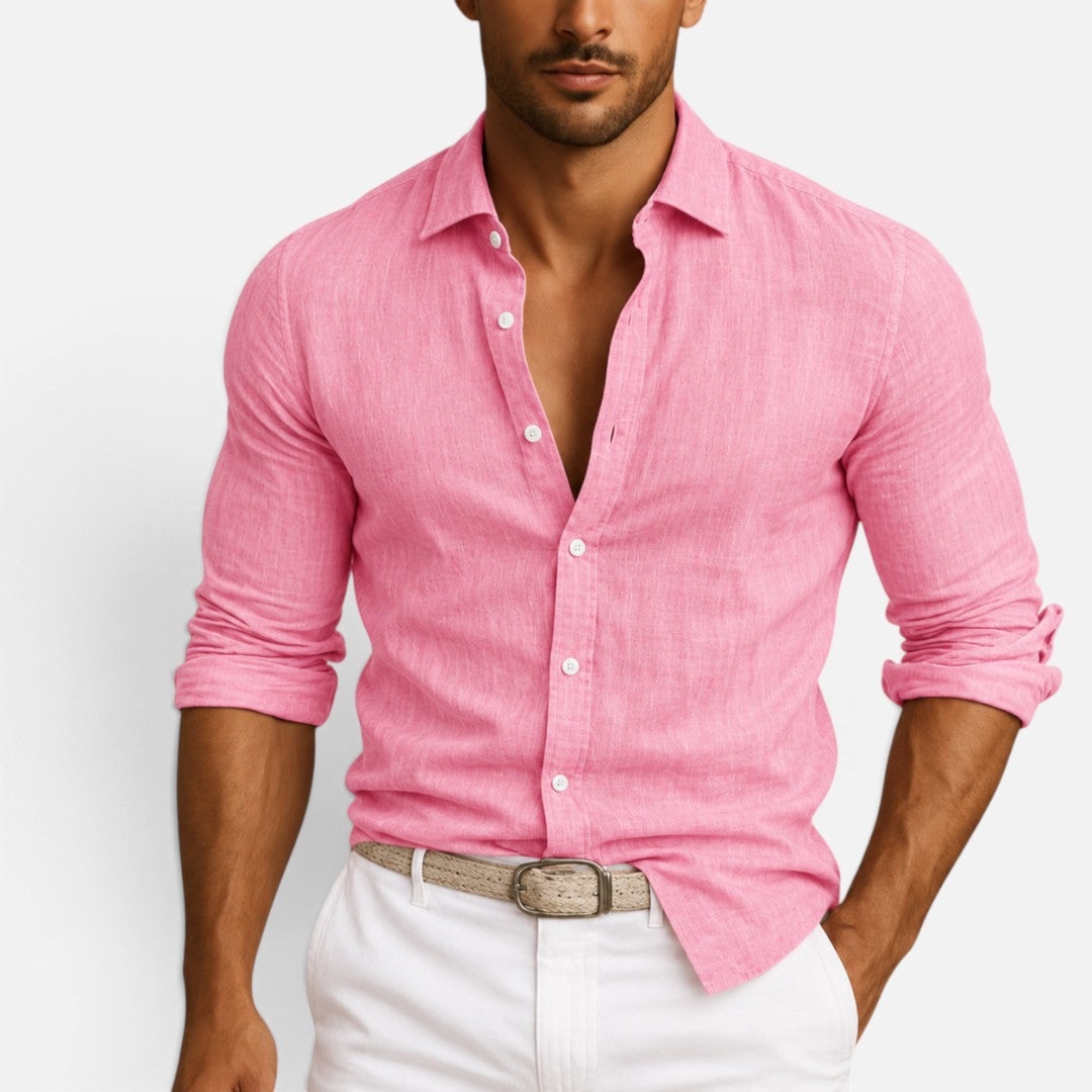 Men's Long Sleeve Slim-Fit Shirt