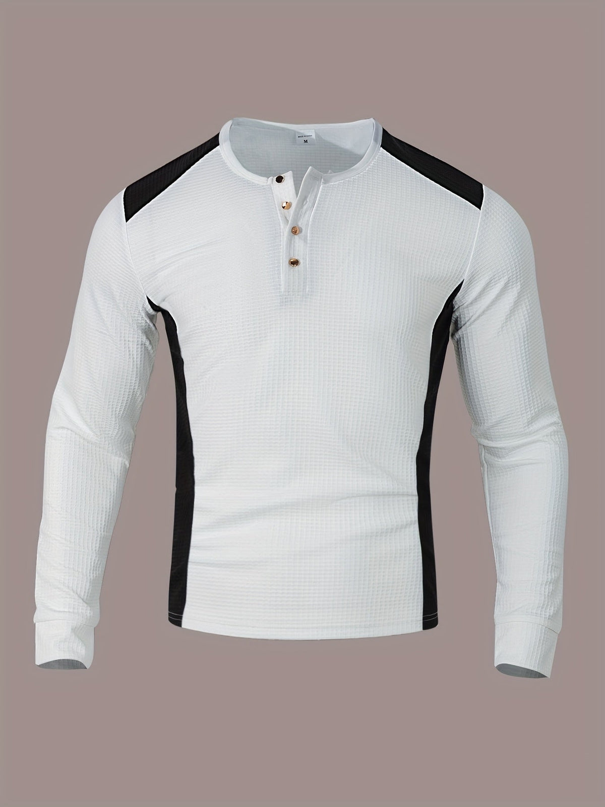 Curtis | Textured Long-Sleeve Henley 1