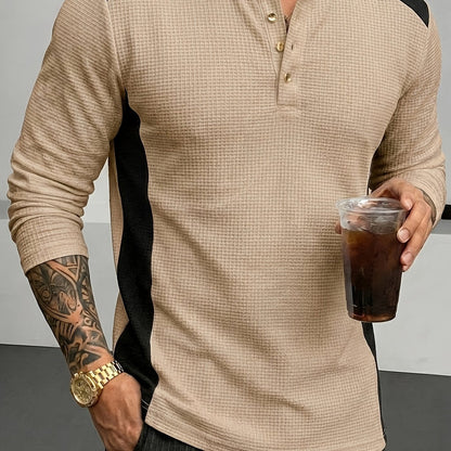 Curtis | Textured Long-Sleeve Henley 9