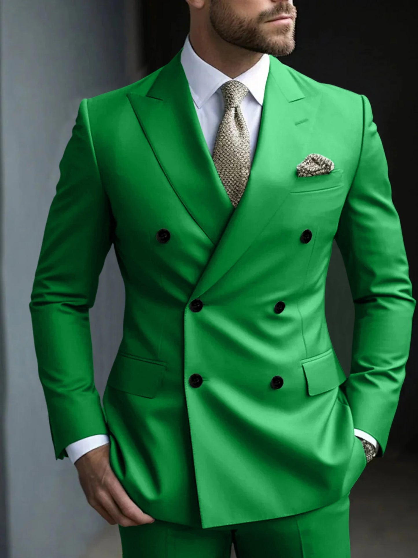 DOUBLE BREASTED SUIT FOR MEN 9