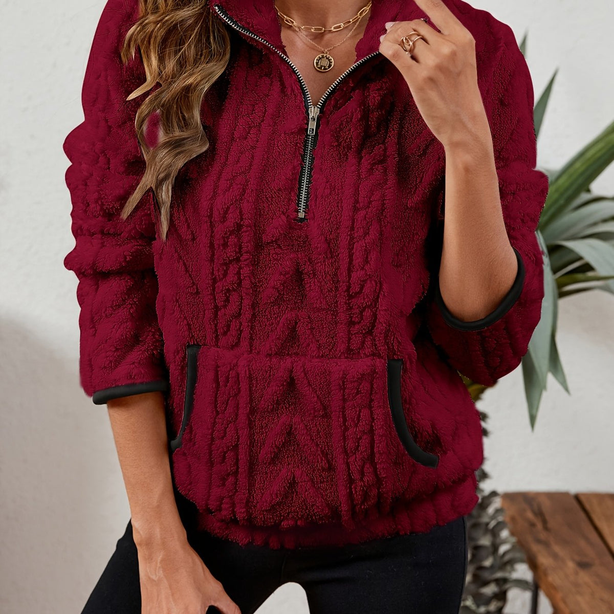 Delilah | Cozy Half-Zip Pullover 0